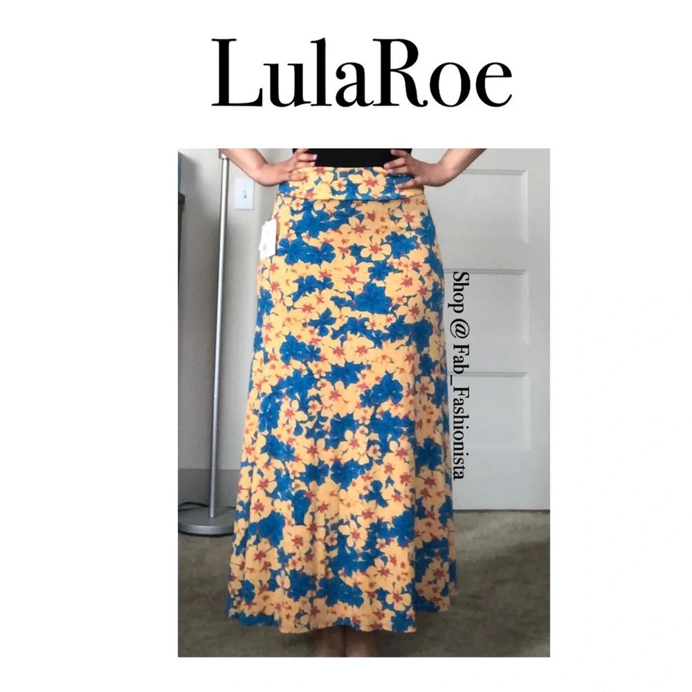 Lularoe Floral Maxi Skirt size xs